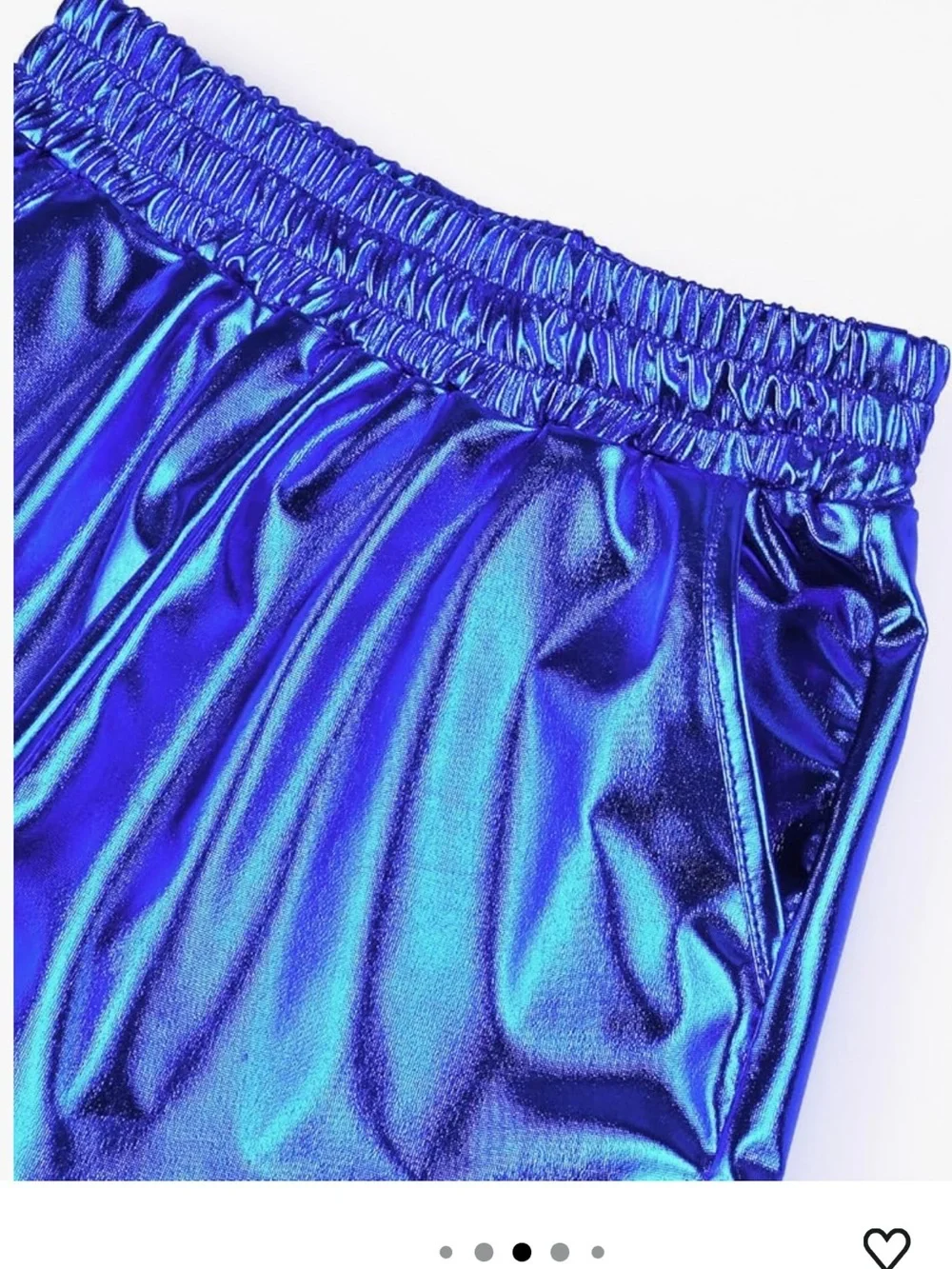 Girls metallic blue shorts size 140